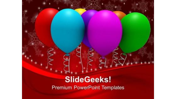 Christmas Balloons Events PowerPoint Templates Ppt Backgrounds For Slides 1112