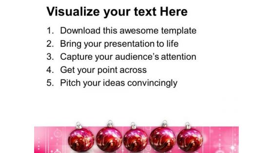 Christmas Balls Abstract Background PowerPoint Templates And PowerPoint Themes 1112