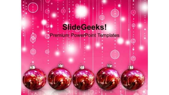 Christmas Balls Abstract Background PowerPoint Templates And PowerPoint Themes 1112