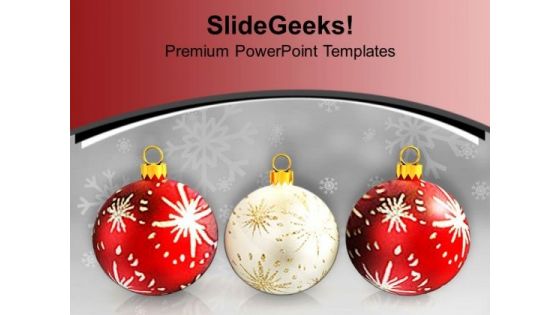 Christmas Balls Decorations Background PowerPoint Templates Ppt Backgrounds For Slides 1112