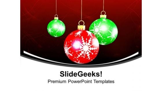 Christmas Baubles Decoration PowerPoint Templates Ppt Backgrounds For Slides 1112