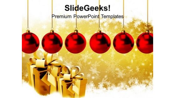 Christmas Baubles PowerPoint Templates Ppt Backgrounds For Slides 1112 Christmas Baubles PowerPoint Templates Ppt Backgrounds For Slides 1112