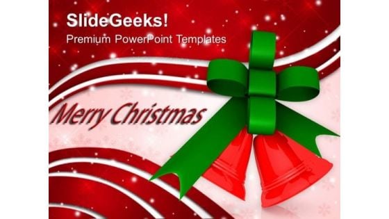 Christmas Bells Decoration Festival PowerPoint Templates Ppt Backgrounds For Slides 1212