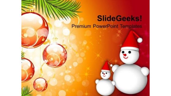 Christmas Celebration Holidays PowerPoint Templates Ppt Backgrounds For Slides 1212