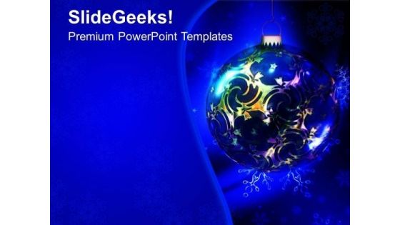 Christmas Decoration Bulbs PowerPoint Templates Ppt Backgrounds For Slides 0613