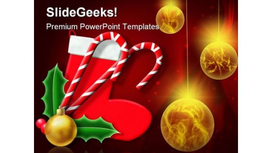 Christmas Decoration Festival PowerPoint Backgrounds And Templates 1210