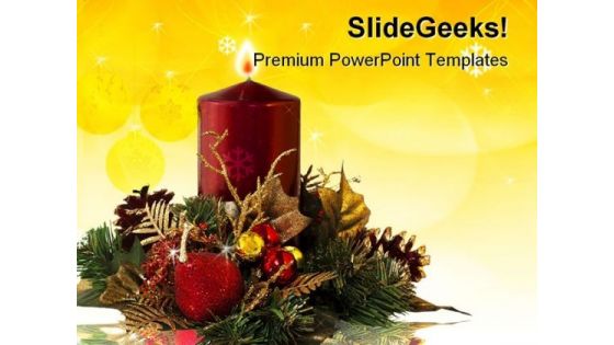 Christmas Decoration Festival PowerPoint Templates And PowerPoint Backgrounds 0411