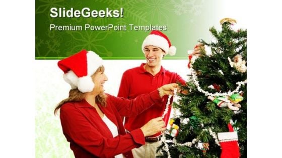 Christmas Decorations Festival PowerPoint Themes And PowerPoint Slides 0411