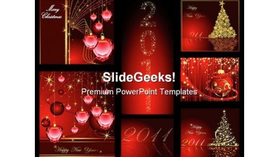 Christmas Festival PowerPoint Template 1010