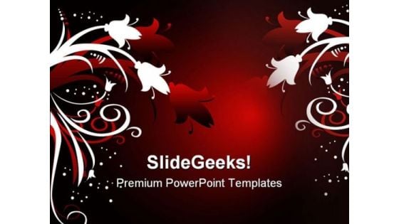 Christmas Floral Abstract PowerPoint Themes And PowerPoint Slides 0511