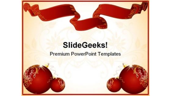 Christmas Frame Festival PowerPoint Themes And PowerPoint Slides 0511