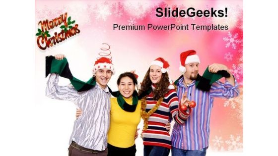 Christmas Fun Festival PowerPoint Templates And PowerPoint Backgrounds 0711