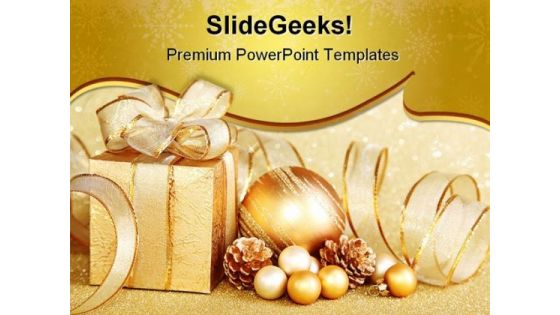 Christmas Gift Festival PowerPoint Templates And PowerPoint Backgrounds 0411