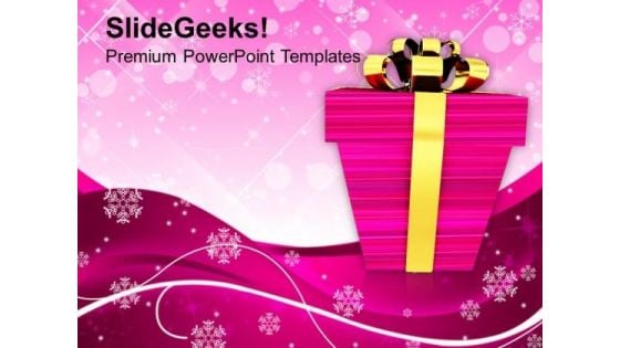 Christmas Gift Festival PowerPoint Templates And PowerPoint Themes 1112