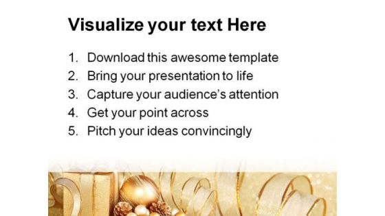 Christmas Gift Festival PowerPoint Themes And PowerPoint Slides 0411