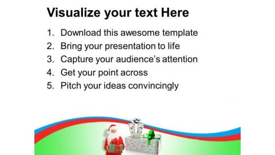 Christmas Gifts Celebration Holidays PowerPoint Templates Ppt Backgrounds For Slides 1112