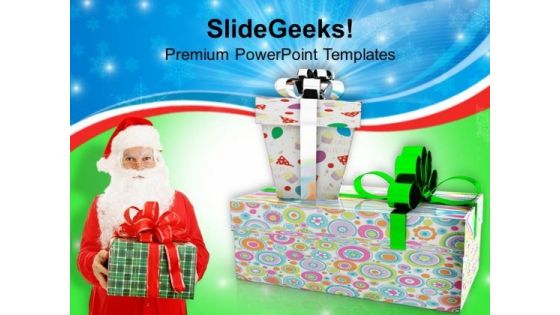 Christmas Gifts Celebration Holidays PowerPoint Templates Ppt Backgrounds For Slides 1112