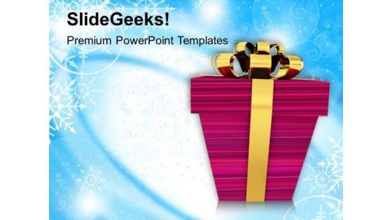 Christmas Gifts Events Festival PowerPoint Templates And PowerPoint Themes 1112