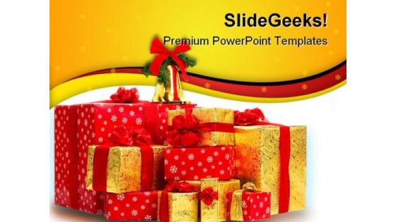 Christmas Gifts Festival PowerPoint Templates And PowerPoint Backgrounds 0311