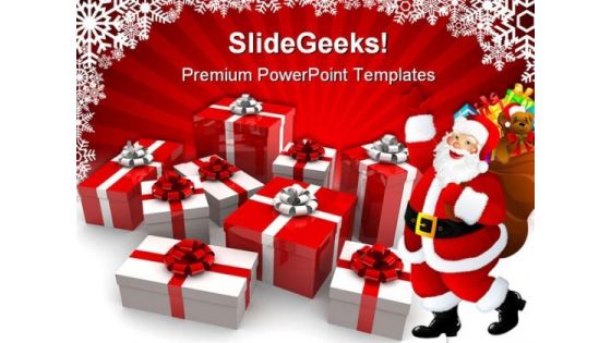 Christmas Gifts Festival PowerPoint Templates And PowerPoint Backgrounds 0511