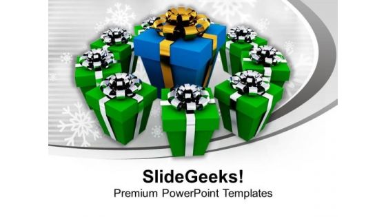 Christmas Gifts New Year Concept PowerPoint Templates Ppt Backgrounds For Slides 1112