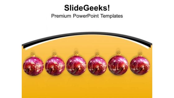 Christmas Ornaments Decoration Festival PowerPoint Templates Ppt Backgrounds For Slides 1112