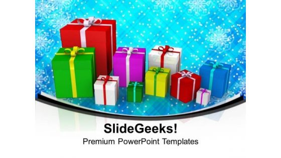 Christmas Presents Festival PowerPoint Templates Ppt Background For Slides 1112