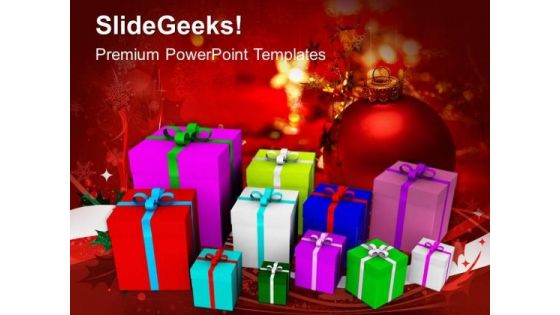 Christmas Presents Shopping PowerPoint Templates And PowerPoint Themes 0912