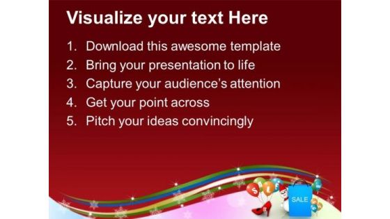 Christmas Sale Discounts Shopping PowerPoint Templates Ppt Backgrounds For Slides 1112