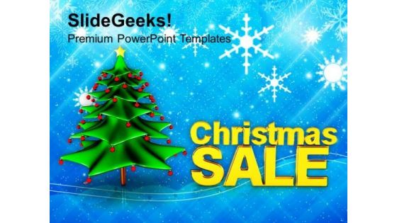 Christmas Sale Holidays Shopping PowerPoint Templates Ppt Backgrounds For Slides 1112