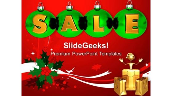Christmas Sale Shopping PowerPoint Templates Ppt Backgrounds For Slides 1212
