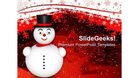 Christmas Snowman Festival PowerPoint Templates And PowerPoint Themes 1112