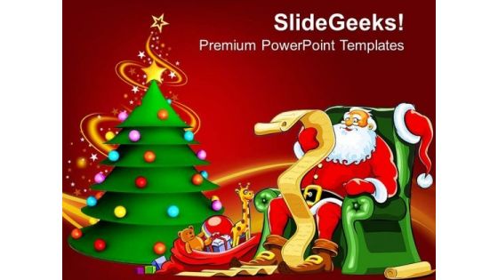 Christmas Theme Festival PowerPoint Templates Ppt Backgrounds For Slides 1212