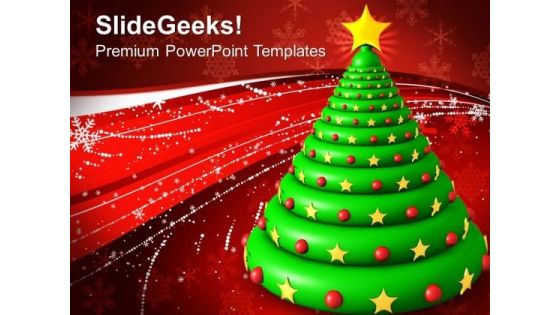 Christmas Tree Abstract Background PowerPoint Templates And PowerPoint Themes 1112