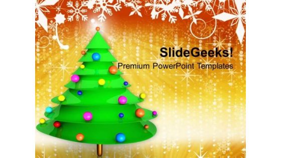 Christmas Tree Abstract PowerPoint Templates Ppt Backgrounds For Slides 1212