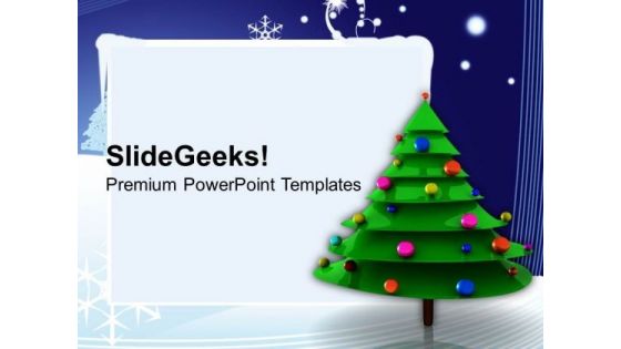 Christmas Tree Decorations Festival PowerPoint Templates Ppt Backgrounds For Slides 1112