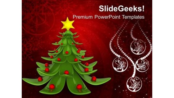 Christmas Tree Festival PowerPoint Templates Ppt Backgrounds For Slides 1112