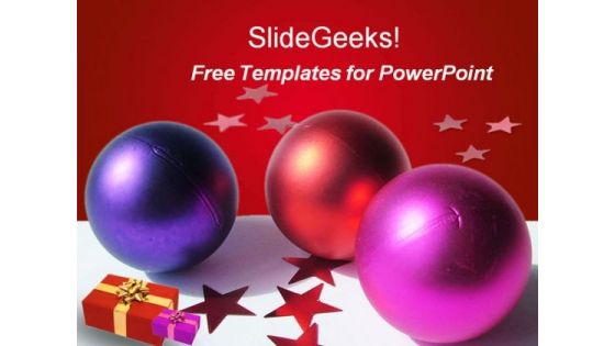 Christmas Balls PowerPoint Template