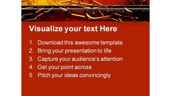 Chrome Chain Abstract PowerPoint Themes And PowerPoint Slides 0611