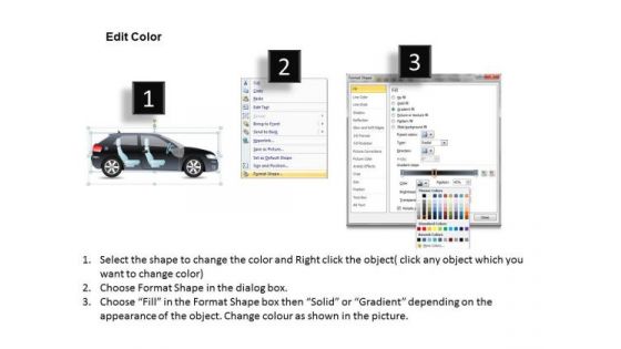 Chrome Classic 2 Door Gray Car Side PowerPoint Slides And Ppt Diagram Templates