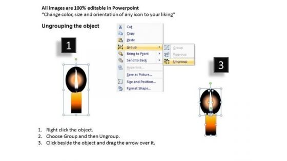 Church Candles PowerPoint Ppt Templates