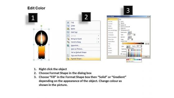 Church Candles PowerPoint Ppt Templates