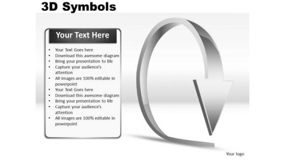 Circle 3d Symbols PowerPoint Slides And Ppt Diagrams Templates