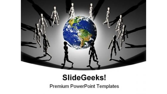 Circle Of People Globe PowerPoint Templates And PowerPoint Backgrounds 0311 Circle Of People Globe PowerPoint Templates And PowerPoint Backgrounds 0311