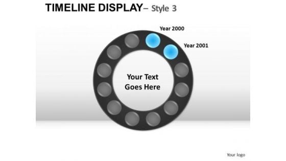 Circle Timeline Display Years PowerPoint Slides And Ppt Diagram Templates