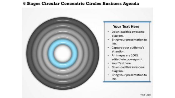 Circles Business Agenda Ppt 2 How To Write Plan Template Free PowerPoint Slides