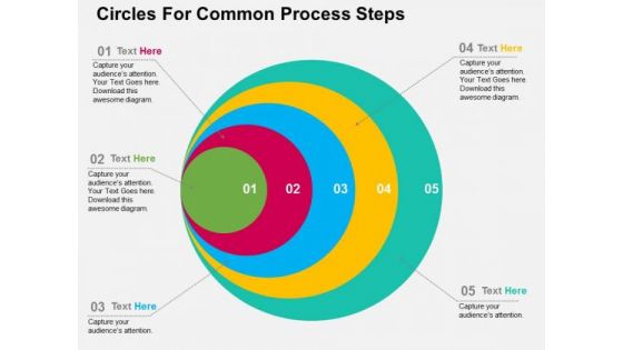 Circles For Common Process Steps PowerPoint Templates