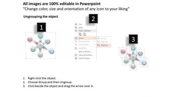 Circles With Icons For Communication PowerPoint Template