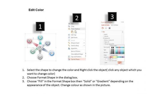 Circles With Icons For Communication PowerPoint Template