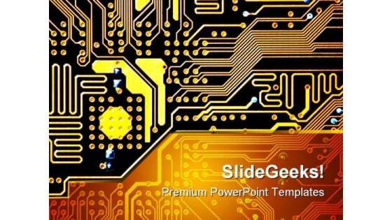 Circuit Board Computer PowerPoint Themes And PowerPoint Slides 0211